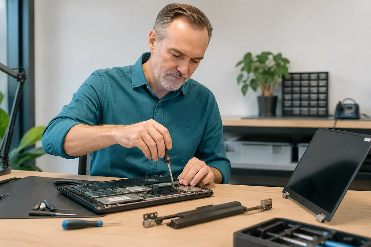 Laptop screen, battery and hinge repair
