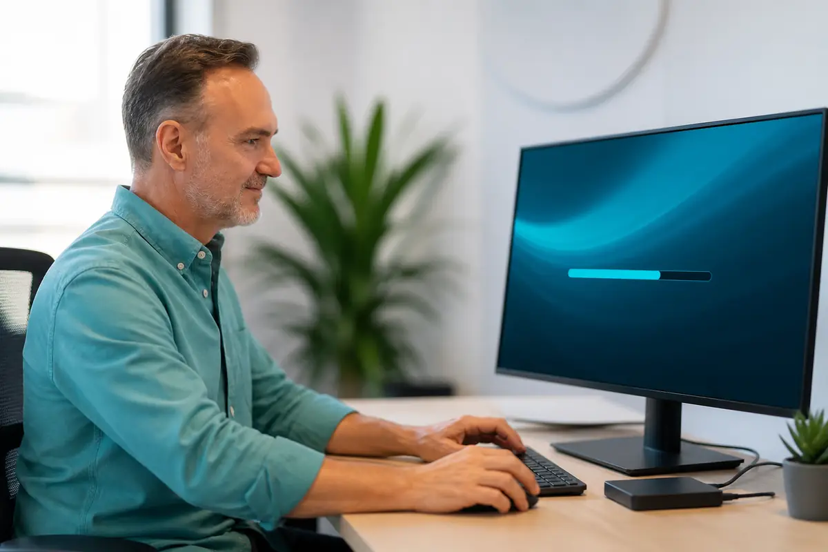 Clean system installation and secure file migration